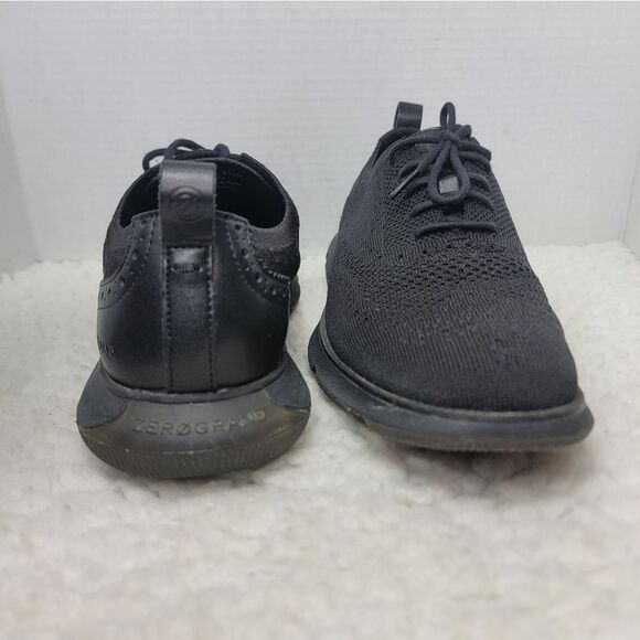 Cole Haan 4.Zerogrand Mens Oxford Shoes Size 9.5 Black Stitchlite Wingtip C35744